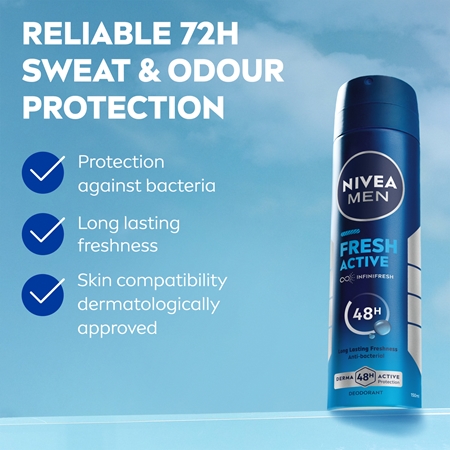 NIVEA MEN Fresh Active deodorant ve spreji