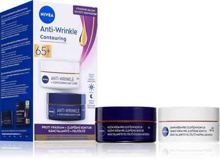 NIVEA Anti-Wrinkle Contouring výhodné balení pro vyhlazení kontur 65+