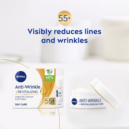 NIVEA Anti-Wrinkle Revitalizing formato poupança antirrugas 55+