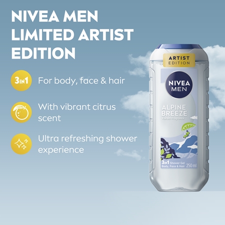 NIVEA MEN Alpine Breeze gel de douche corps et cheveux