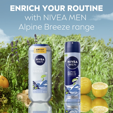 NIVEA MEN Alpine Breeze gel de douche corps et cheveux