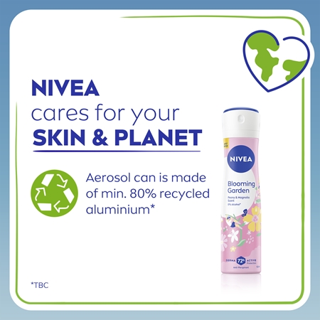 NIVEA Blooming Garden antiperspirant v spreji