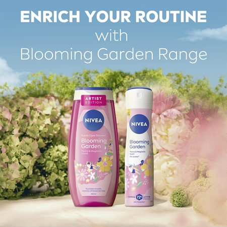 NIVEA Blooming Garden antiperspirant v spreji