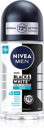 NIVEA MEN Invisible Black & White kuličkový antiperspirant pro muže