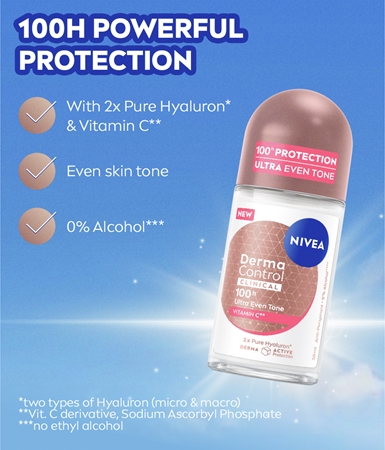 NIVEA Derma Dry Control roll-on antiperspirant