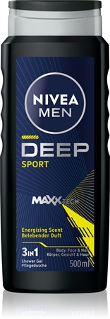 NIVEA MEN Deep Sport енергетичний гель для душа для чоловіків