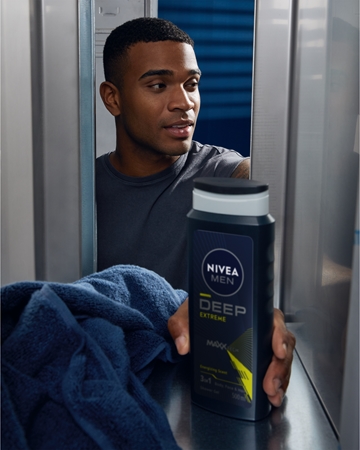 NIVEA MEN Deep Sport енергетичний гель для душа для чоловіків