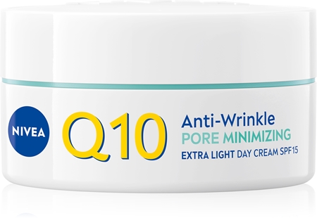 NIVEA Q10 Anti-Wrinkle lengvos tekstūros dieninis kremas nuo raukšlių