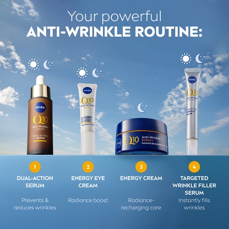NIVEA Q10 Anti-Wrinkle Energy energiespendende Nachtcreme gegen Falten