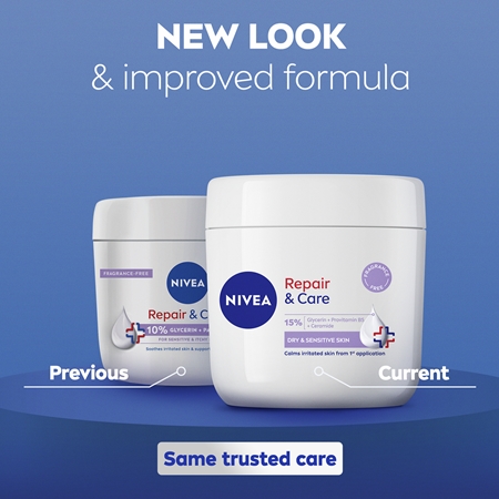 NIVEA Repair & Care Sensitive Nourishing Regenerating Cream for dry and sensitive skin