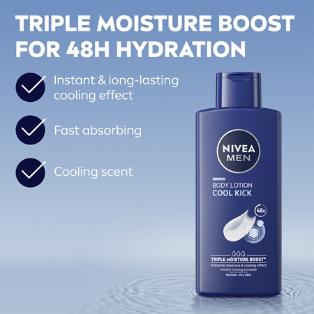 NIVEA MEN Cool Kick nawilżające mleczko do ciała