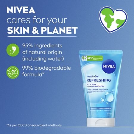 NIVEA Refreshing Fresh Cleansing Gel for normal and combination skin