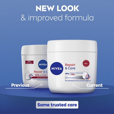 NIVEA Repair & Care Urea crème pour le corps régénérante pour peaux sèches à très sèches
