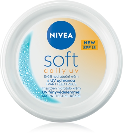 NIVEA Soft Daily UV Återfuktande - skyddande kräm för kropp och ansikte