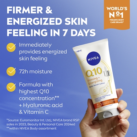 NIVEA Q10 Firming + Energizing spevňujúce telové sérum