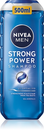 NIVEA MEN Strong Power shampoing pour stimuler la repousse des cheveux et renforcer les racines