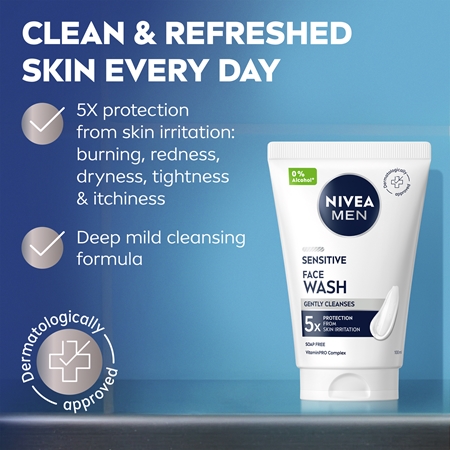 NIVEA MEN Sensitive gel limpiador para hombre