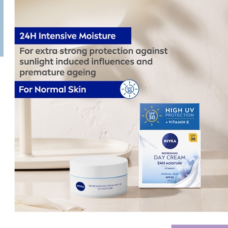 NIVEA Refreshing ľahký hydratačný krém SPF 30