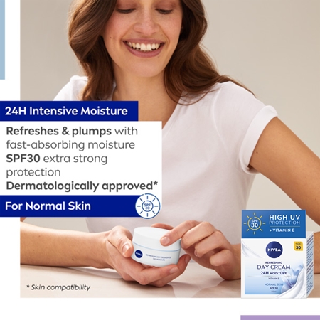 NIVEA Refreshing ľahký hydratačný krém SPF 30