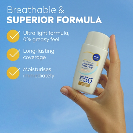 NIVEA SUN Ultra Light light tinted fluid SPF 50+