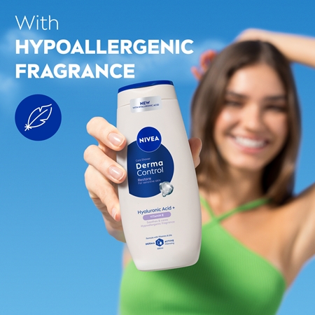 NIVEA Derma Control Restore nawilżający żel pod prysznic z kwasem hialuronowym