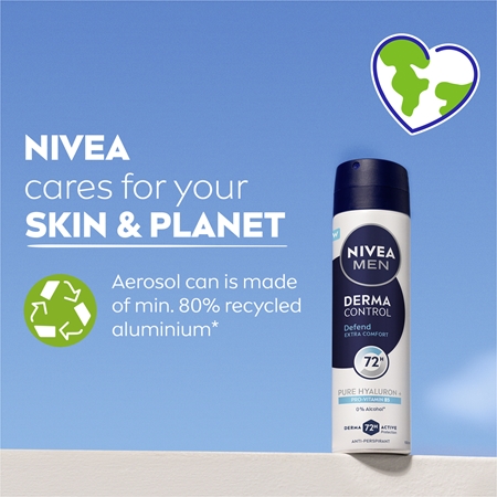 NIVEA MEN Derma Control Defend spray anti-transpirant pour homme