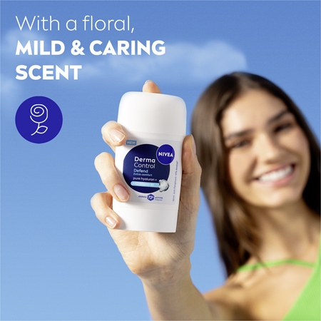 NIVEA Derma Control Defend anti-transpirant solide pour peaux irritées