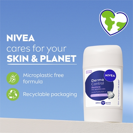 NIVEA Derma Control Restore Antiperspirant Stick for sensitive skin