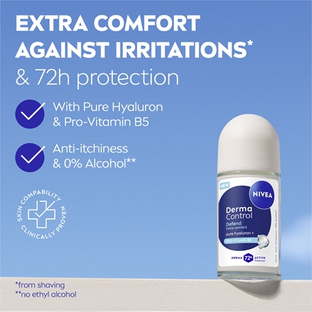 NIVEA Derma Control Defend Antitranspirant Roller 72h