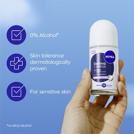 NIVEA Derma Control Restore kuličkový antiperspirant 72h