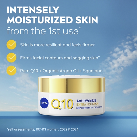 NIVEA Q10 Power eine reichhaltige Tagescreme gegen Falten