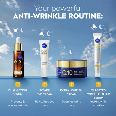 NIVEA Q10 Power nährende Nachtcreme gegen Falten
