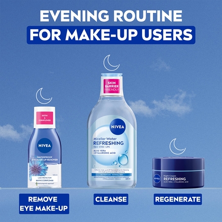 NIVEA Aqua Effect vandeniui atsparaus makiažo valiklis