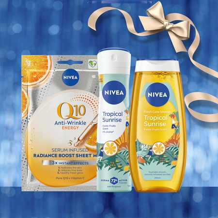 NIVEA Tropical Sunrise dárková sada na tělo a obličej