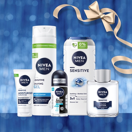 NIVEA MEN Sensitive Kit gift set for face and body