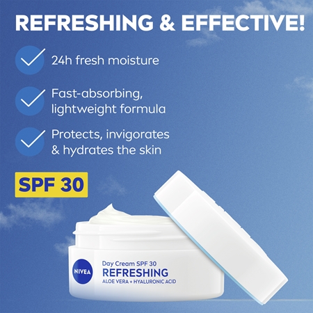 NIVEA Refreshing ľahký hydratačný krém SPF 30