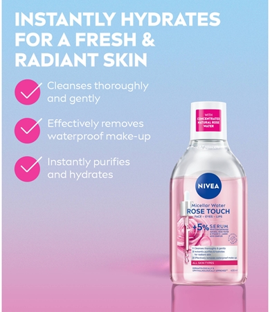 NIVEA Rose Touch dvifazis micelinis vanduo