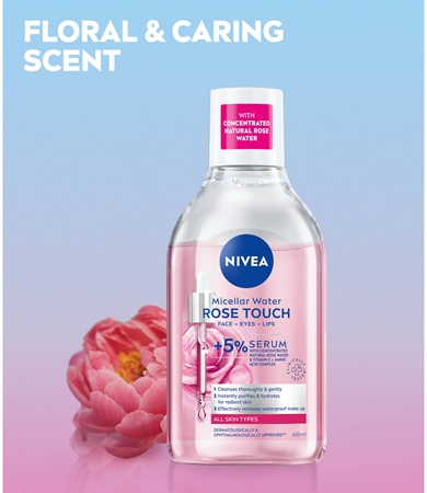 NIVEA Rose Touch dvifazis micelinis vanduo