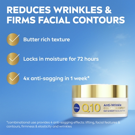 NIVEA Q10 Anti-Wrinkle Collagen Expert Deep Nourishing Butter with anti-wrinkle effect