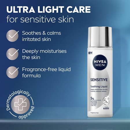 NIVEA MEN Sensitive Ultra Light Fluid with soothing effect