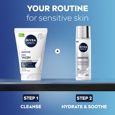 NIVEA MEN Sensitive Ultra Light Fluid with soothing effect
