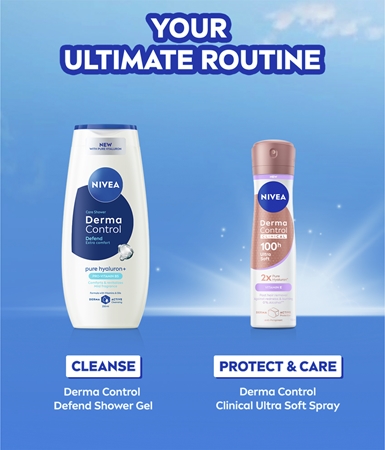 NIVEA Derma Control Clinical Ultra Soft Antiperspirant Spray