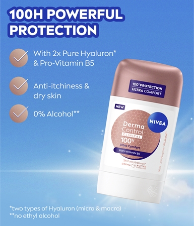 NIVEA Derma Control Clinical Ultra Comfort Antiperspirant Stick
