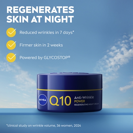 NIVEA Q10 Power crème de nuit raffermissante anti-rides