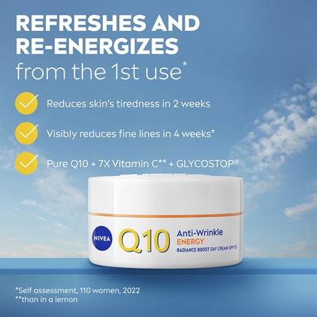 NIVEA Q10 Anti-Wrinkle Energy Actieve Dagcrème tegen Rimpels