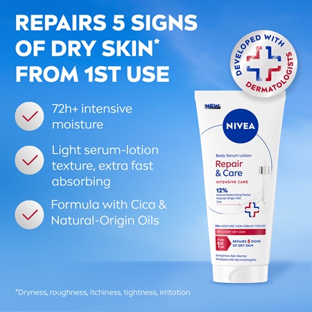 NIVEA Repair & Care Body Serum for intensive hydration