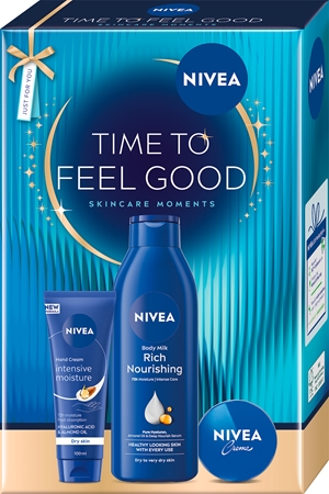NIVEA Time to Feel Good Presentförpackning med närande och återfuktande effekt