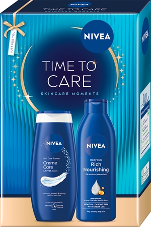 NIVEA Time to Care Presentförpackning med närande och återfuktande effekt
