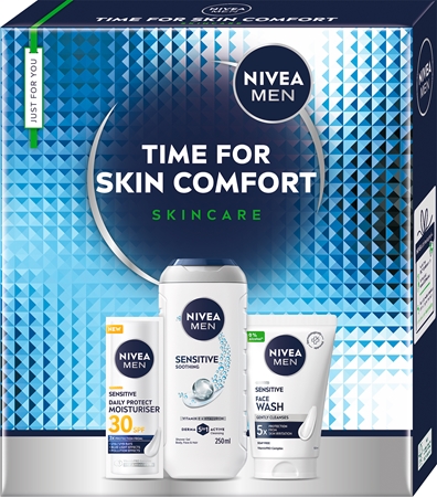 NIVEA MEN Time for Skin Comfort Geschenkset Für Gesicht und Körper