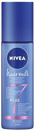 NIVEA Hairmilk 7 Plus regeneračný bezoplachový kondicionér pre jemné vlasy